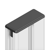60-050-1 MODULAR SOLUTIONS POLYAMIDE PART END CAP 45MM X 18.5MM BLACK